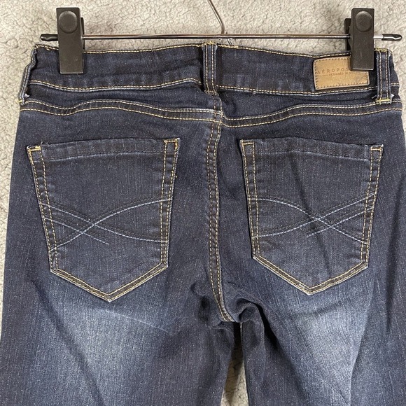 Aeropostale Jegging Jeans‎ Dark Wash Stretch Slim Fit Women Size 0 Regular - Picture 3 of 11